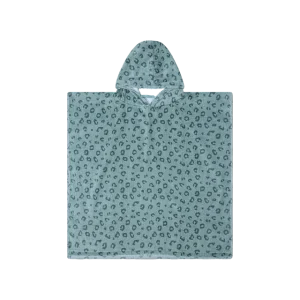 Swim Essentials Badstof Poncho Groen Panterprint