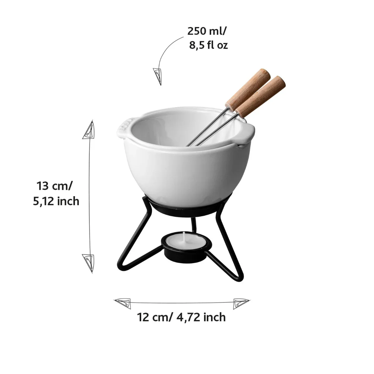 Boska Choco Fondue 250 ml 'Petit Marie' - Afbeelding 3