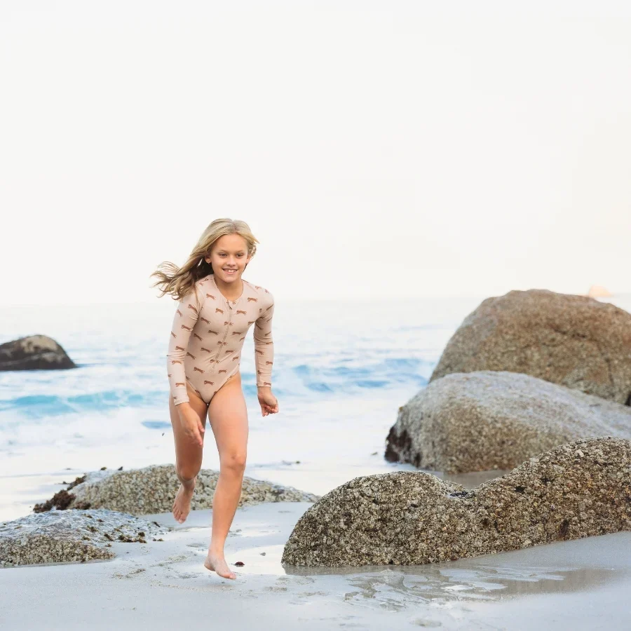 Swim Essentials UV Badpak met lange mouwen Roamer Beige - Afbeelding 4