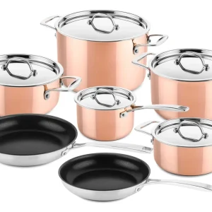 DUCQ Koperen Pannenset 7-delig