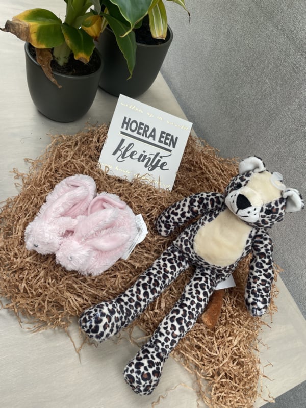 Happy Horse x By Lout Cadeauset Roze Slofjes + Knuffel - Afbeelding 3