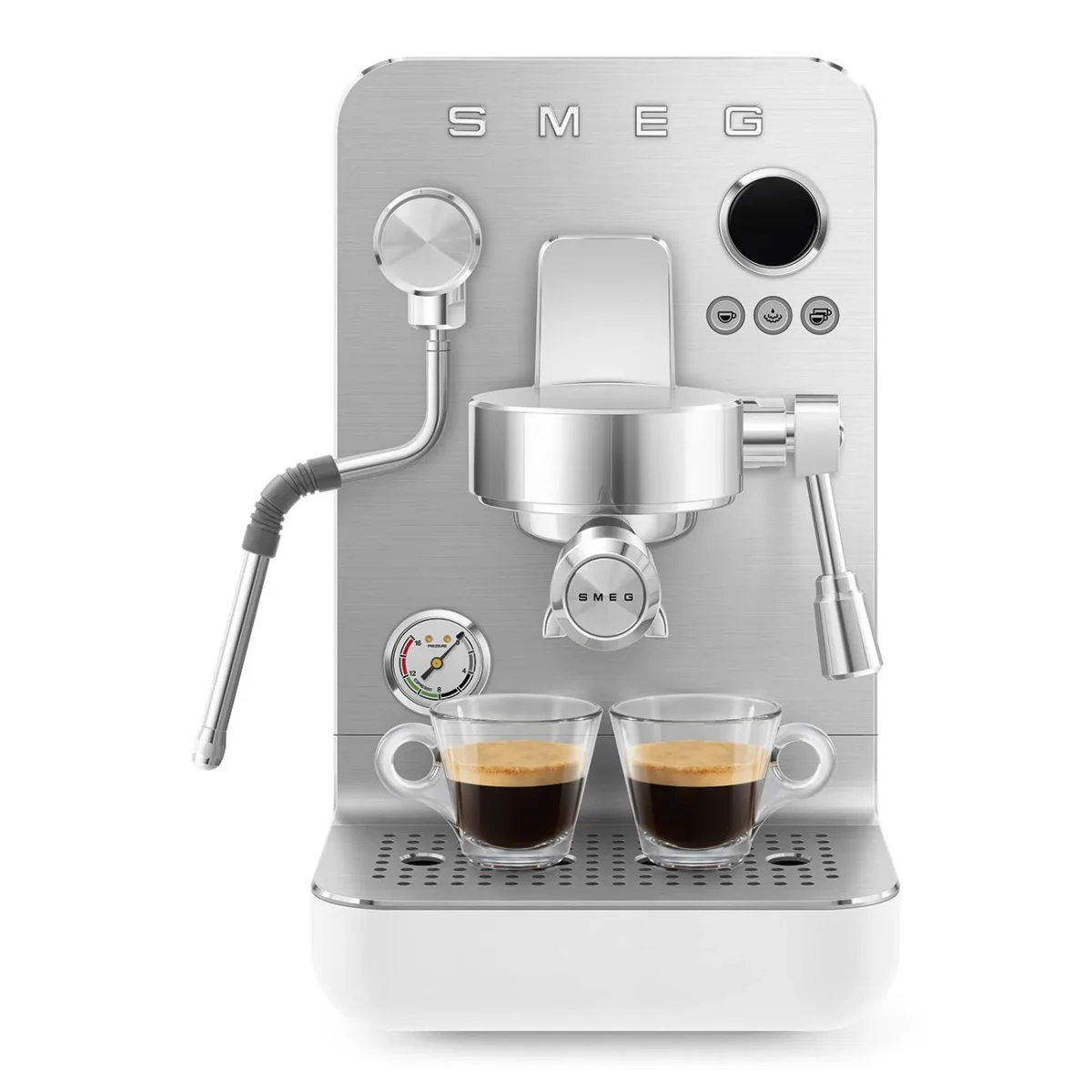 SMEG Handmatige Espressomachine 'Mat Wit' EMC02WHMEU - Afbeelding 8