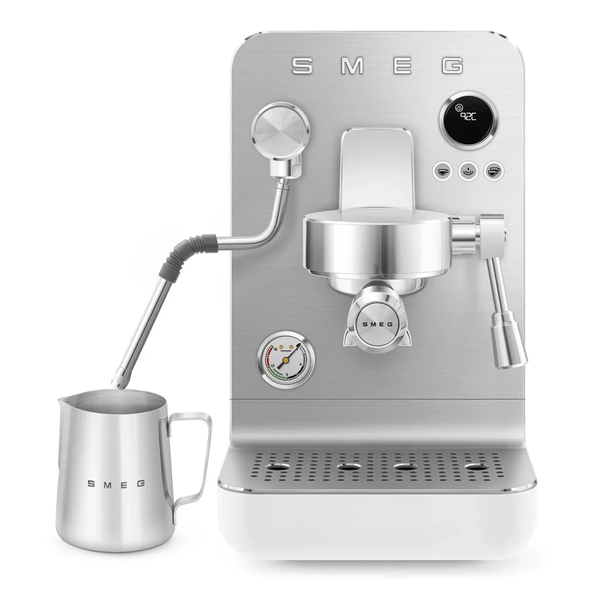 SMEG Handmatige Espressomachine 'Mat Wit' EMC02WHMEU - Afbeelding 2