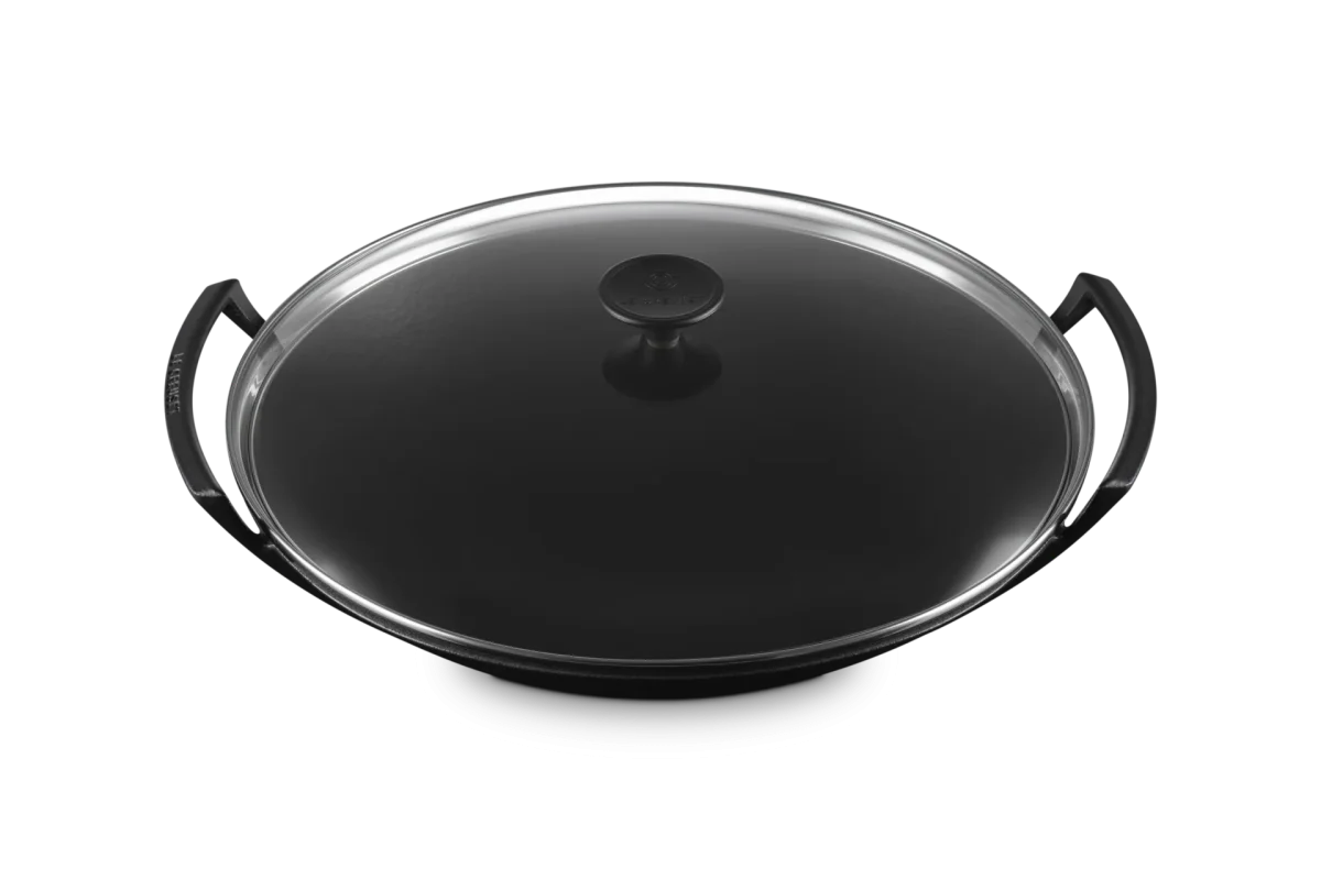 Le Creuset Gietijzeren Wokpan Ø36cm / 4.5L 'Mat Zwart' - Afbeelding 4