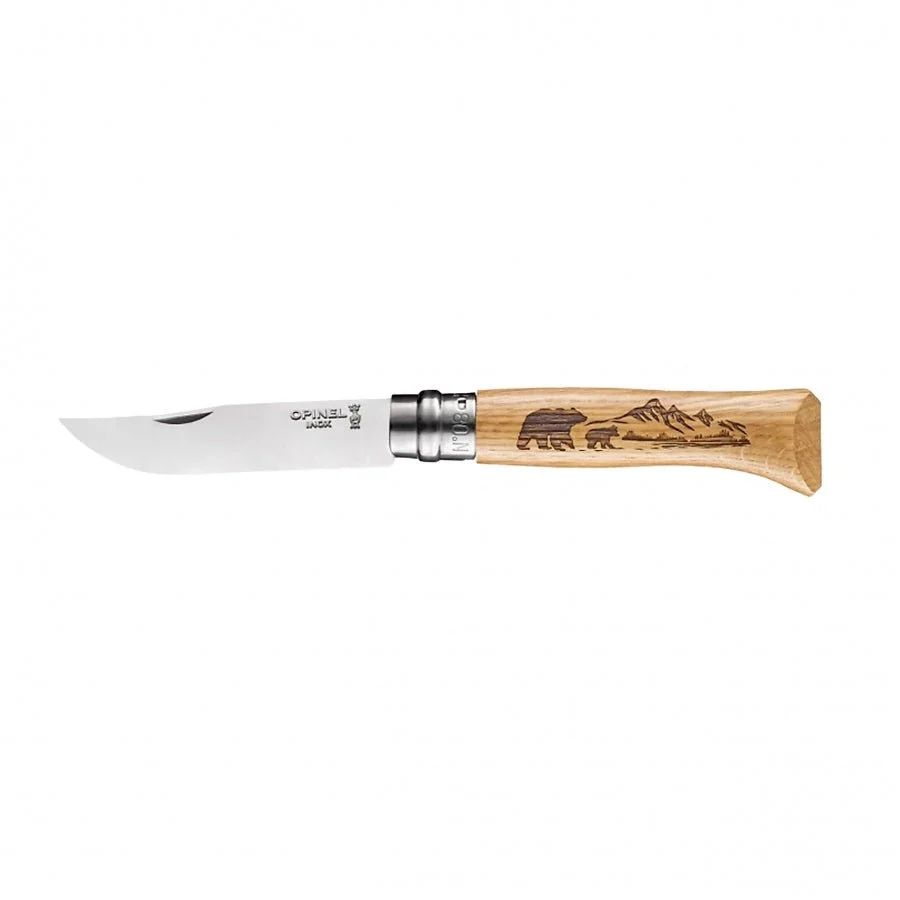 Opinel N°08 Inox Animal zakmes outdoor EDC met Virobloc - Afbeelding 7