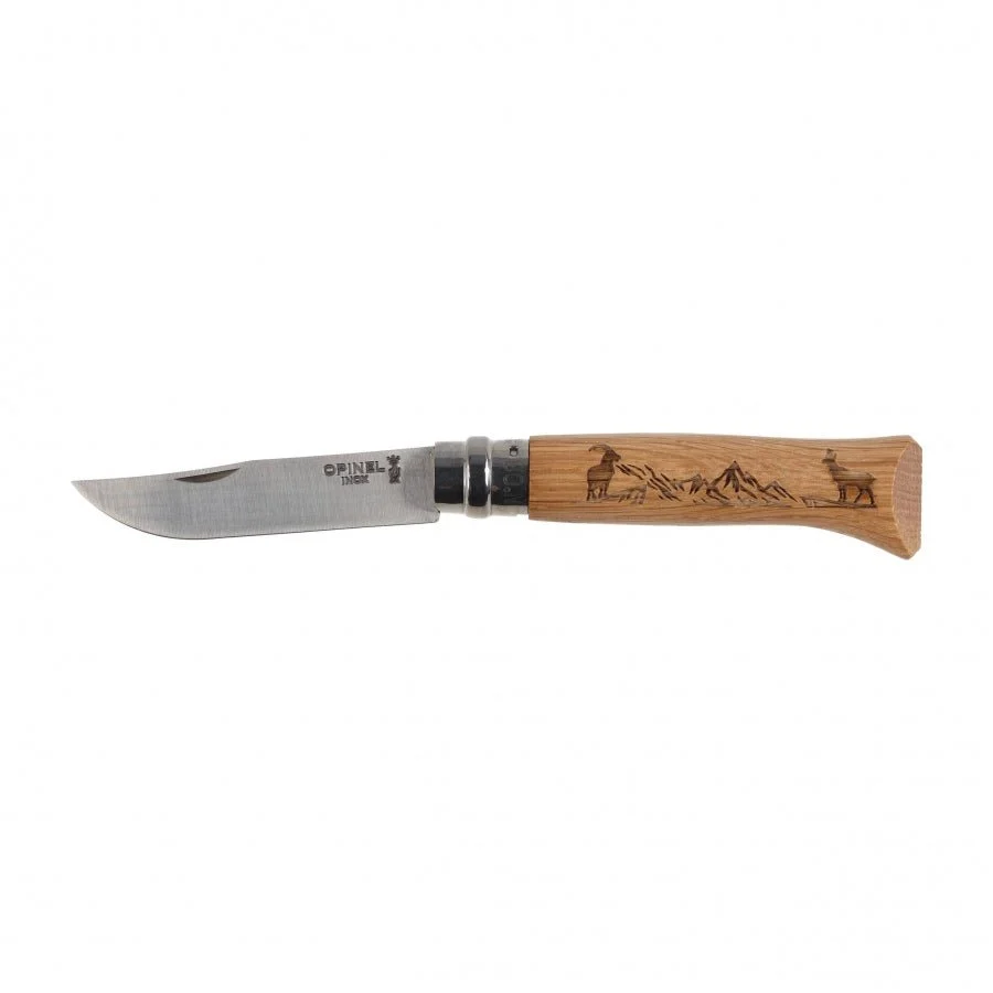 Opinel N°08 Inox Animal zakmes outdoor EDC met Virobloc - Afbeelding 9